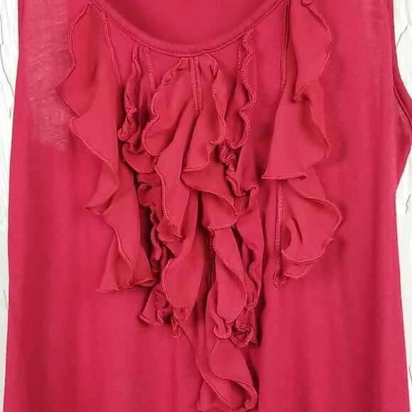 🖤 5/$20 🖤 EXPRESS.. red ruffled tank - Picture 4 of 10